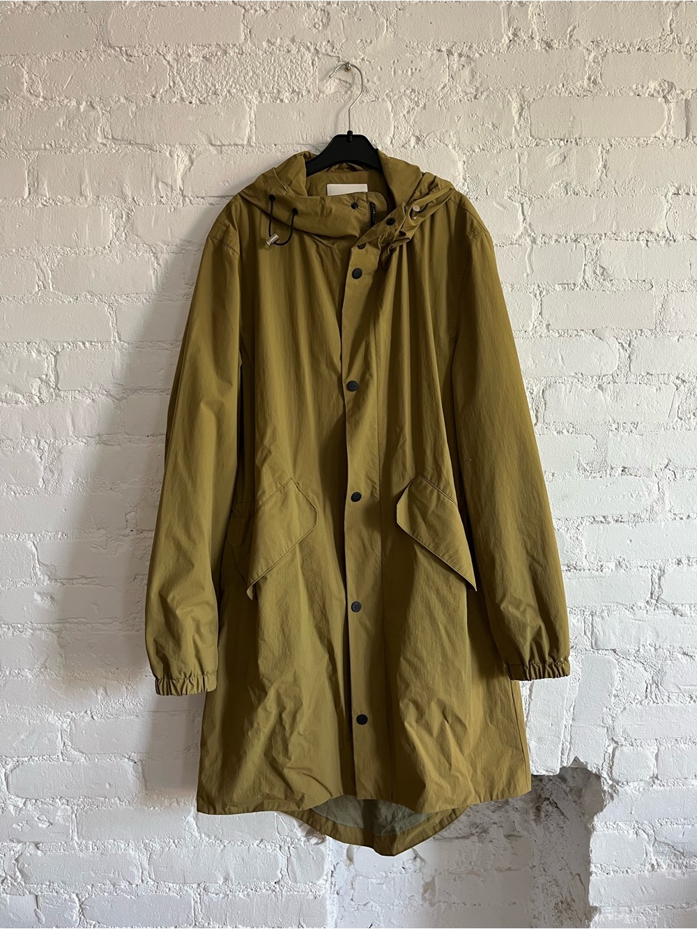 Olive Hooded Parka Coat